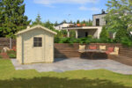 Abri de jardin Betty 28 mm